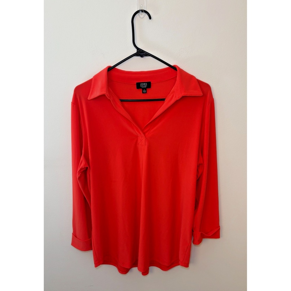 Jones New York Signature Red Top Size L Women